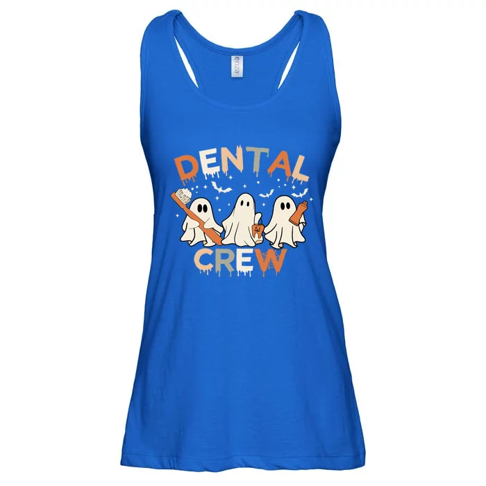 Dental Crew Retro Toothbrush Boo Teeth Halloween For Dentist Gift Ladies Essential Flowy Tank