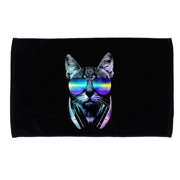 DJ Cat Retro Microfiber Hand Towel