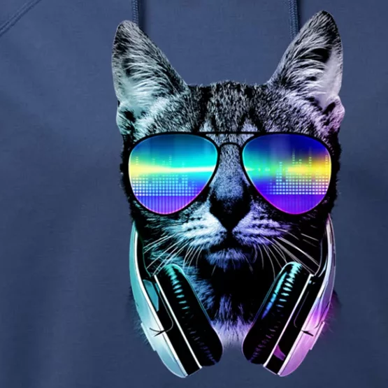 DJ Cat Retro Performance Fleece Hoodie