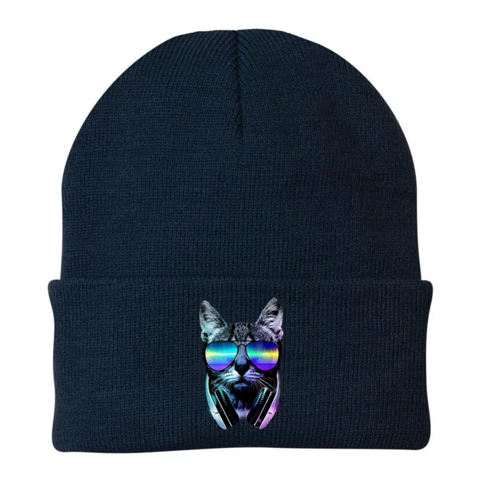 DJ Cat Retro Knit Cap Winter Beanie