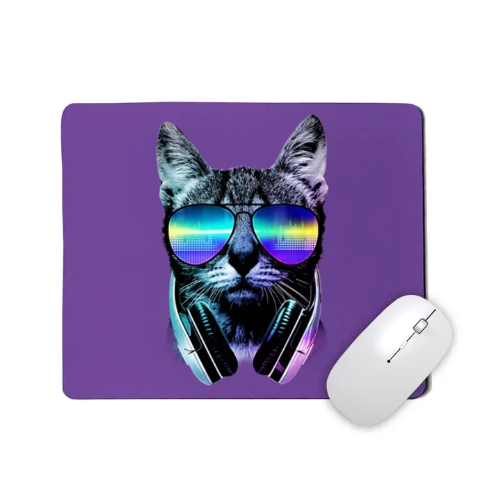 DJ Cat Retro Mousepad