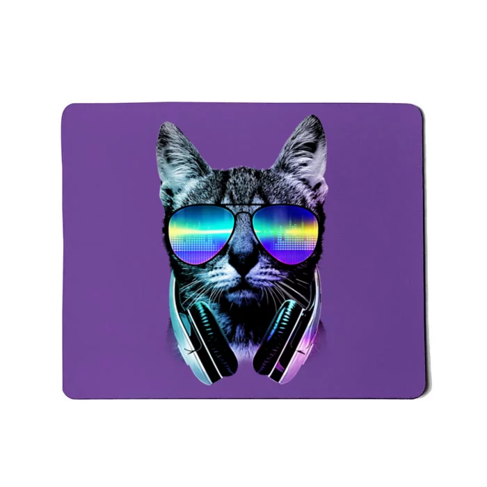 DJ Cat Retro Mousepad