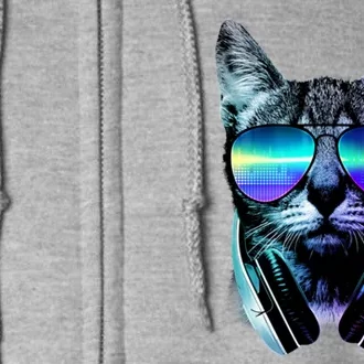 DJ Cat Retro Full Zip Hoodie