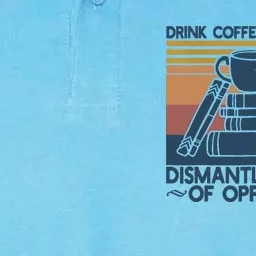 Drink Coffee Read Books Dismantle Systems Of Oppression Softstyle Adult Sport Polo