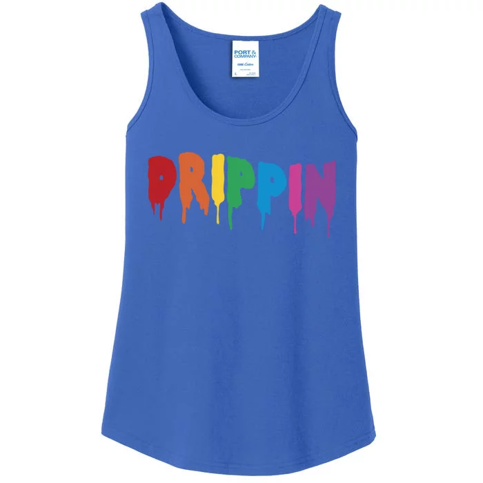 Drippin Colorful Rainbow Hip Hop Lovers Dripping Sauce Meaningful Gift Ladies Essential Tank