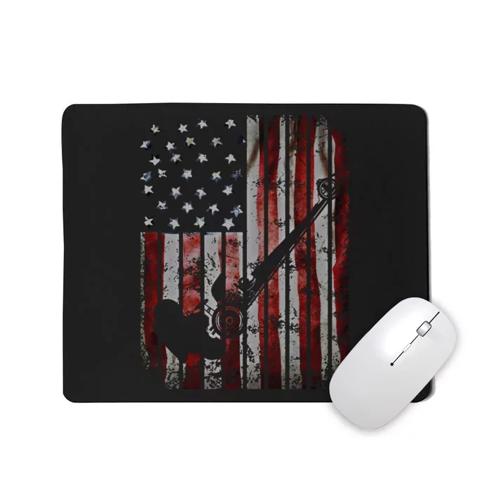 Drag Car Racing American Flag Top Fuel Dragster Hot Rod Gift Mousepad