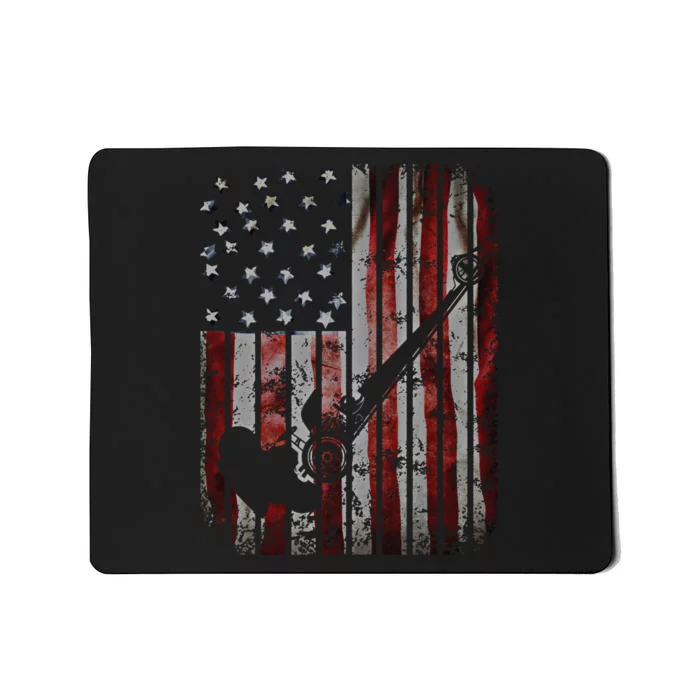 Drag Car Racing American Flag Top Fuel Dragster Hot Rod Gift Mousepad