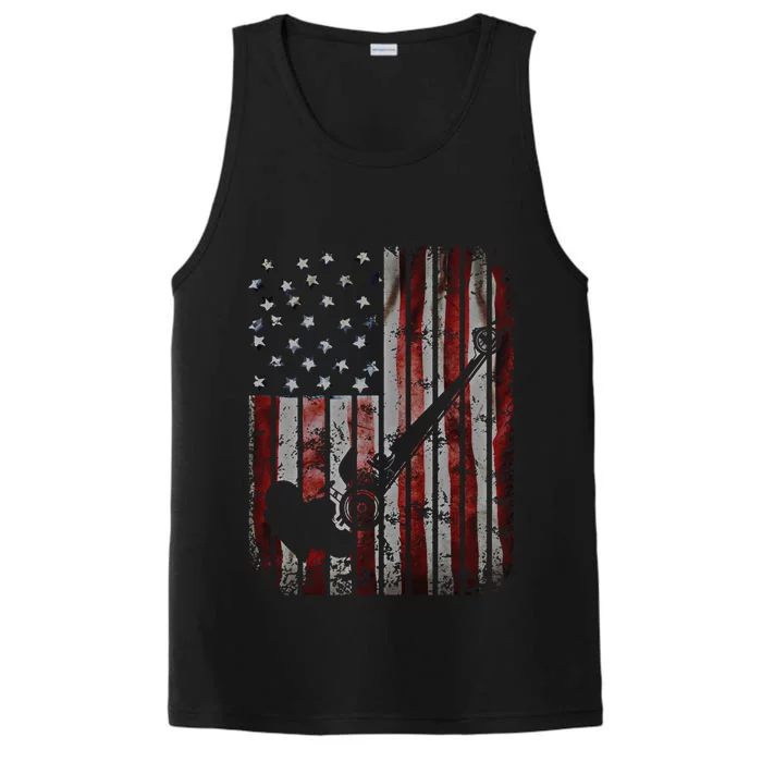 Drag Car Racing American Flag Top Fuel Dragster Hot Rod Gift Performance Tank