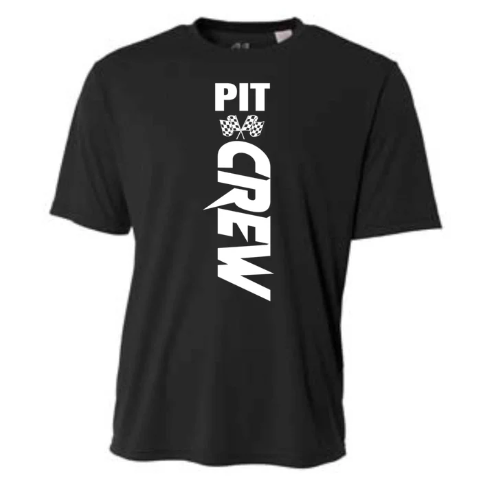 Dirt Car Racing Racetrack Speedway Race Car Team Pit Crew Cute Gift Cooling Performance Crew T-Shirt