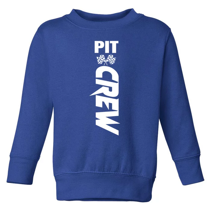 Dirt Car Racing Racetrack Speedway Race Car Team Pit Crew Cute Gift Toddler Sweatshirt