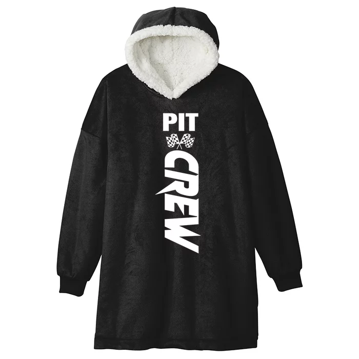 Dirt Car Racing Racetrack Speedway Race Car Team Pit Crew Gift Hooded Wearable Blanket