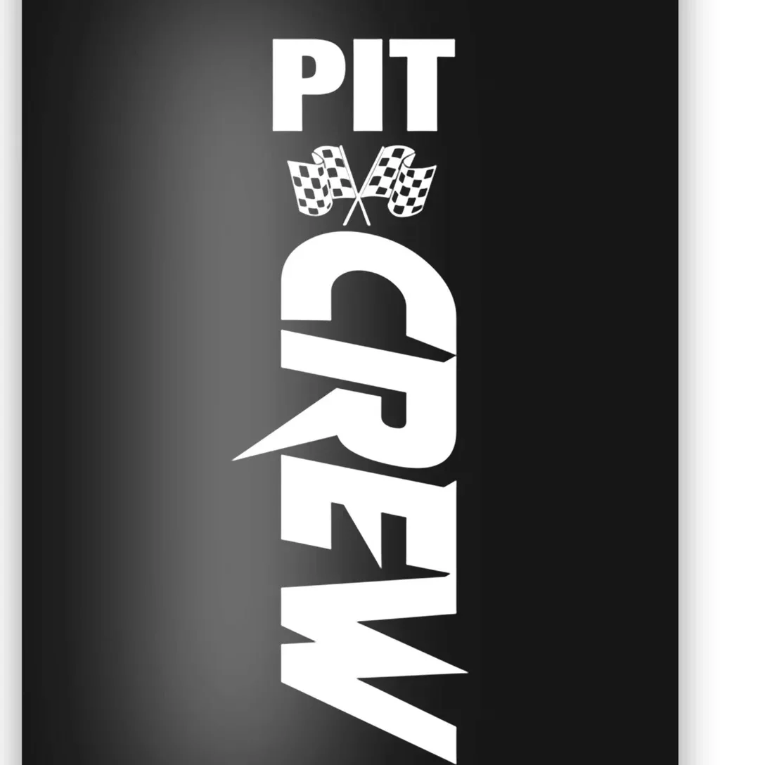 Dirt Car Racing Racetrack Speedway Race Car Team Pit Crew Gift Poster