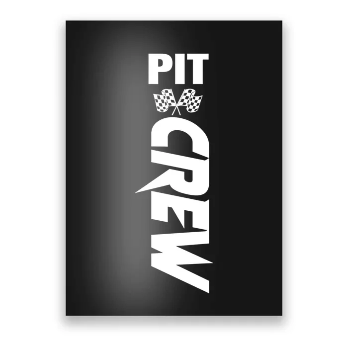 Dirt Car Racing Racetrack Speedway Race Car Team Pit Crew Gift Poster