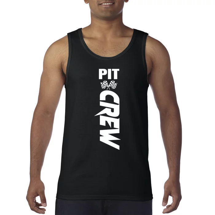 Dirt Car Racing Racetrack Speedway Race Car Team Pit Crew Gift Tank Top