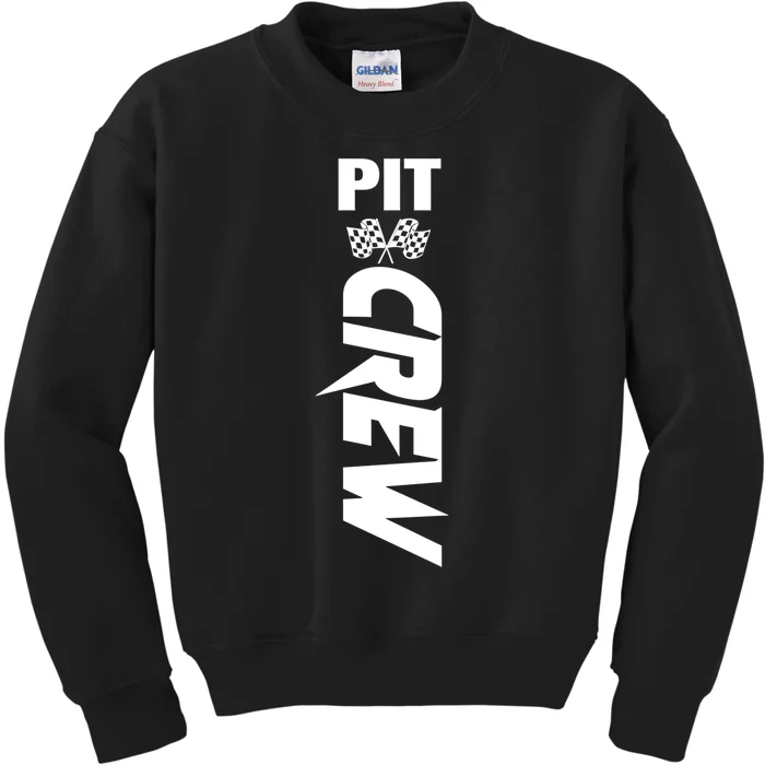 Dirt Car Racing Racetrack Speedway Race Car Team Pit Crew Gift Kids Sweatshirt