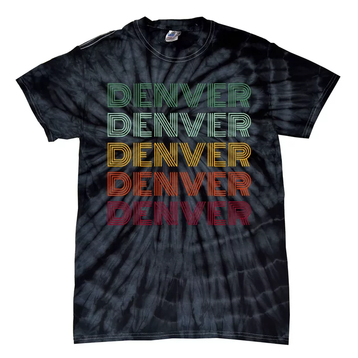 Denver City Retro Colorado Tie-Dye T-Shirt