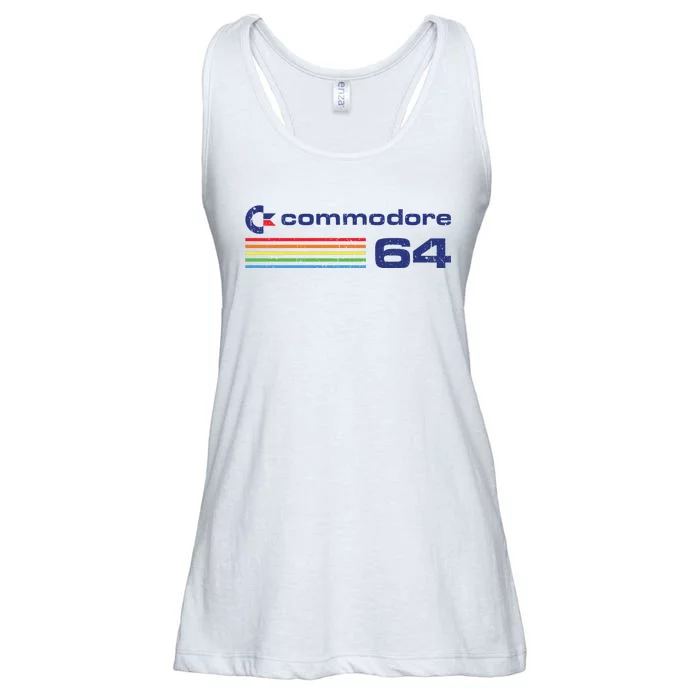 Defunct Commodore Rustic Style Ladies Essential Flowy Tank