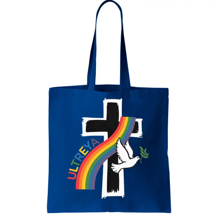 Decolores Cursillo Rainbow Rooster Catholic Tote Bag