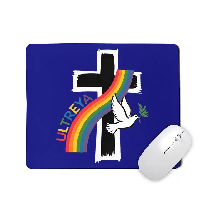 Decolores Cursillo Rainbow Rooster Catholic Mousepad