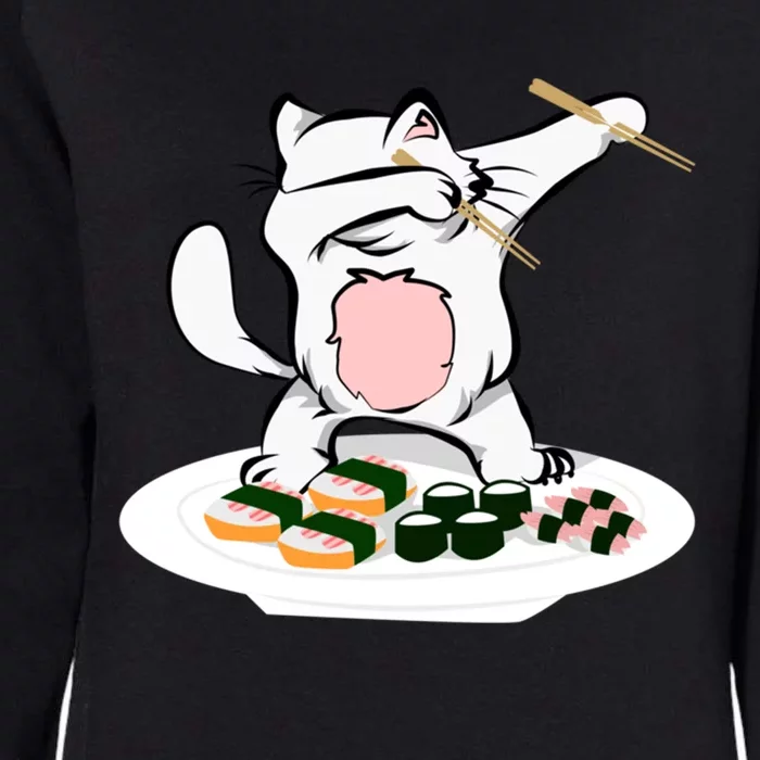 Dabbing Cagift Sushi Chef Cat Funny Kitty Gift Womens California Wash Sweatshirt