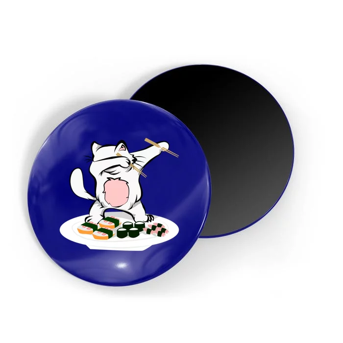 Dabbing Cagift Sushi Chef Cat Funny Kitty Gift Magnet