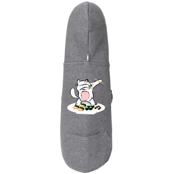 Dabbing Cagift Sushi Chef Cat Funny Kitty Gift Doggie 3-End Fleece Hoodie