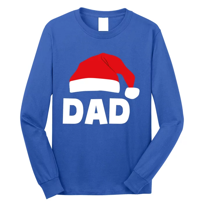 Dad Christmas Santas Hat Great Gift Long Sleeve Shirt