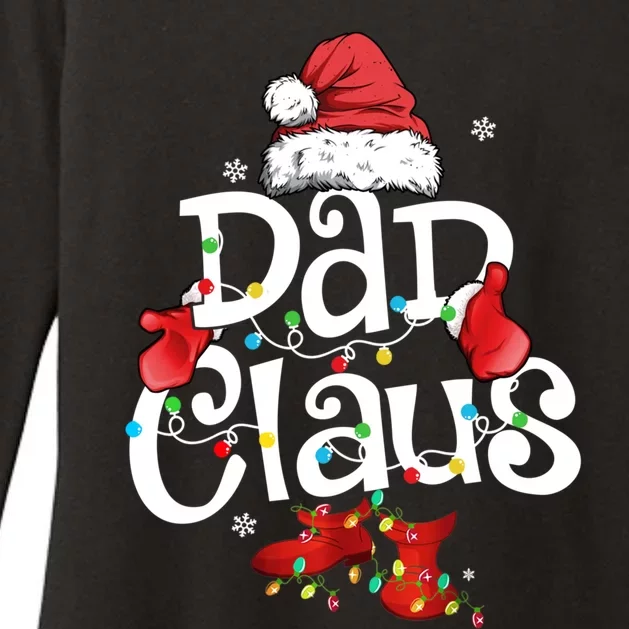 Dad Claus Santa Funny Christmas Pajama Matching Family Meaningful Gift Womens CVC Long Sleeve Shirt