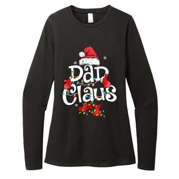 Dad Claus Santa Funny Christmas Pajama Matching Family Meaningful Gift Womens CVC Long Sleeve Shirt