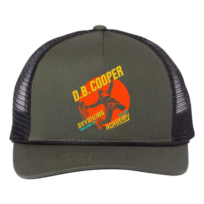 Db Cooper Skydiving Academy Retro Rope Trucker Hat Cap