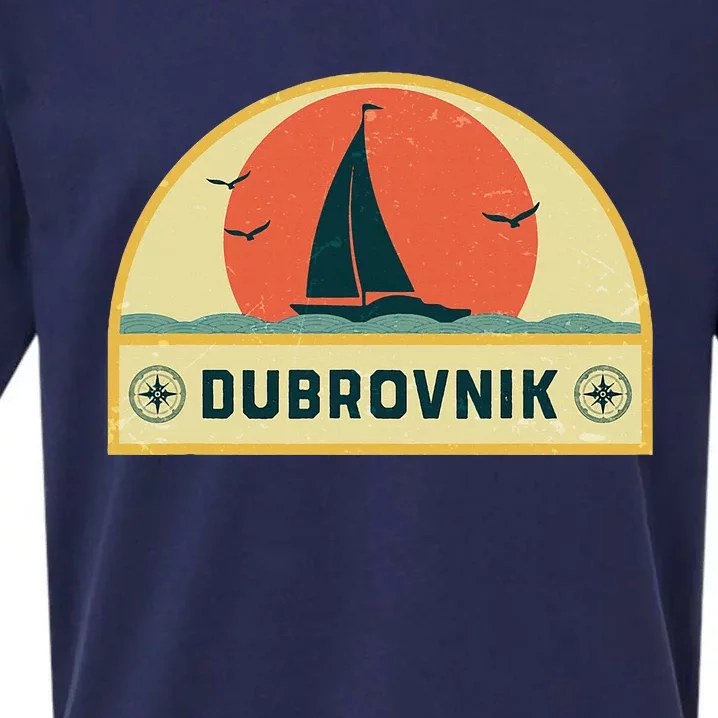 Dubrovnik Croatia Sailing Vacation Sueded Cloud Jersey T-Shirt