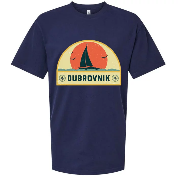 Dubrovnik Croatia Sailing Vacation Sueded Cloud Jersey T-Shirt