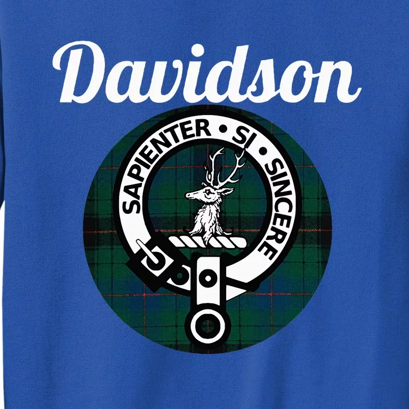 Davidson Clan Scottish Name Coat Of Arms Tartan Tall Sweatshirt