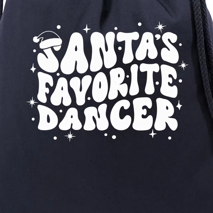 Dancer Christmas Santa Favorite Dancer Drawstring Bag