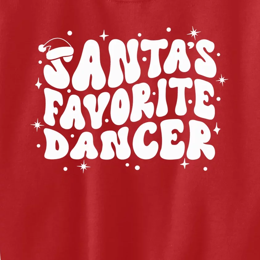 Dancer Christmas Santa Favorite Dancer Kids Sweatshirt