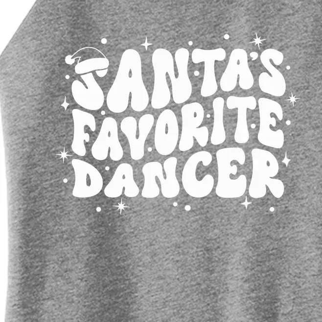 Dancer Christmas Santa Favorite Dancer Women’s Perfect Tri Rocker Tank