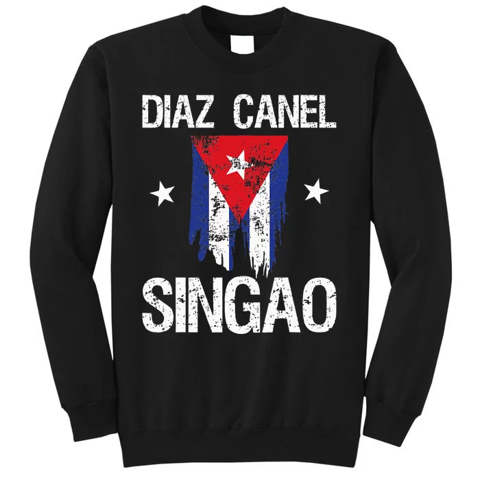 Diaz Canel Singao Cuba Tall Sweatshirt