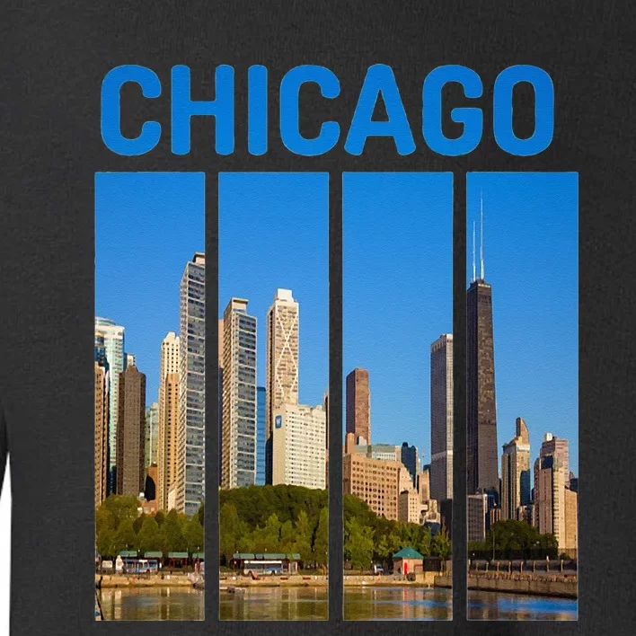 Downtown Chicago Skyline Souvenirs State Illinois Toddler Sweatshirt