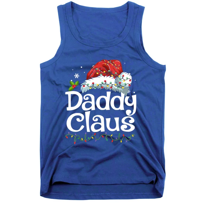 Daddy Claus Santa Hat Christmas Pajama Family Matching Gift Funny Gift Tank Top