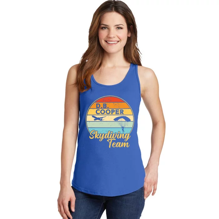 Db Cooper Skydiving Team 1971 Vintge Skyjacking History Gift Ladies Essential Tank