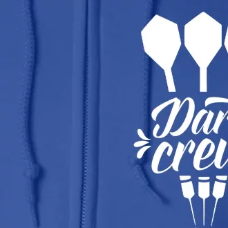 Darts Crew Squad Dart Team Gift Full Zip Hoodie