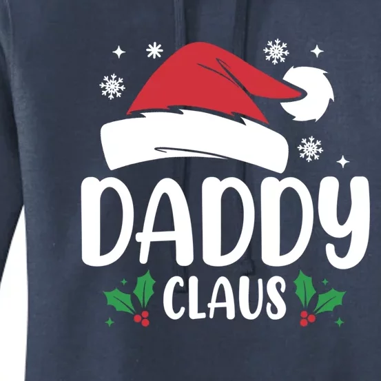 Daddy Claus Santa Hat Matching Family Christmas Cool Gift Women's Pullover Hoodie