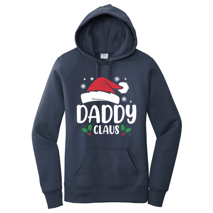 Daddy Claus Santa Hat Matching Family Christmas Cool Gift Women's Pullover Hoodie