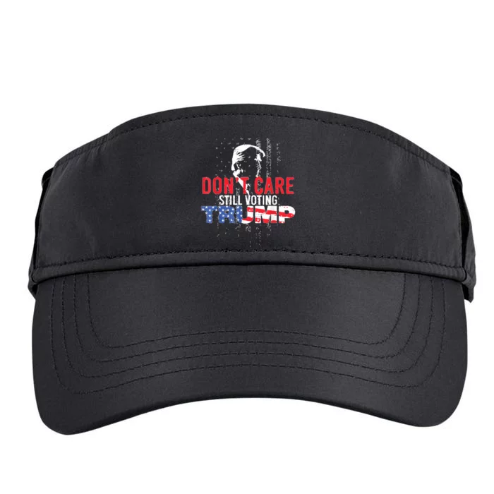 DonT Care Still Voting Trump Pro Donald Trump Mug Shot Adult Drive Performance Visor