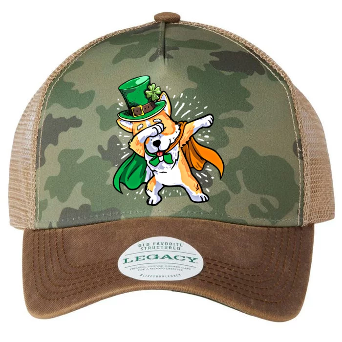 Dabbing Corgi St Patricks Day Gift For An Irish Gift Legacy Tie Dye Trucker Hat