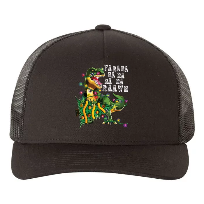 Dinosaur Christmas Shirts Fa Ra Rawr Tree Rex Boy Xmas Gift Yupoong Adult 5-Panel Trucker Hat