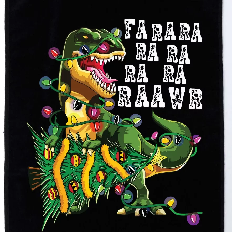 Dinosaur Christmas Shirts Fa Ra Rawr Tree Rex Boy Xmas Gift Platinum Collection Golf Towel