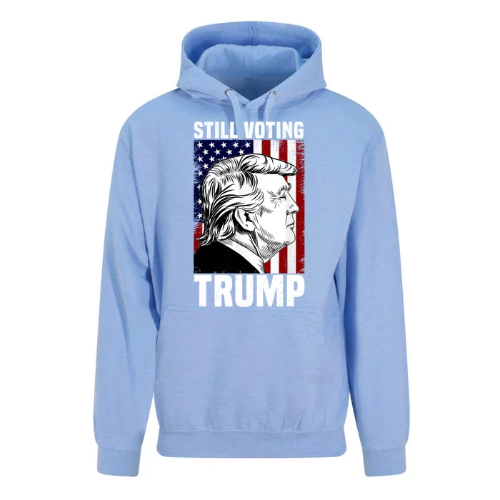 Dont Care Still Voting Trump Patriotic American Flag Unisex Surf Hoodie