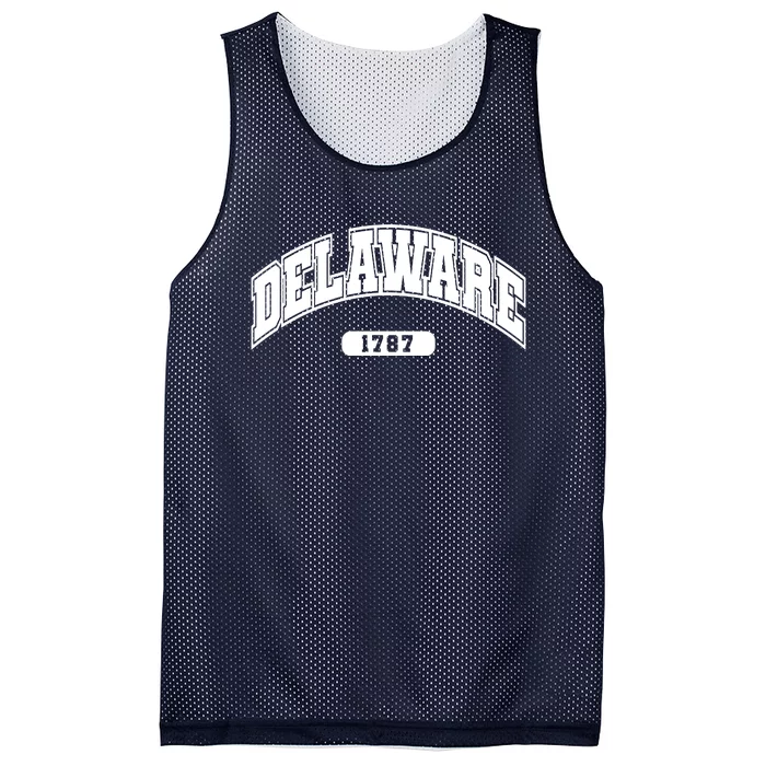 Delaware Collegiate Style 1787 Mesh Reversible Basketball Jersey Tank