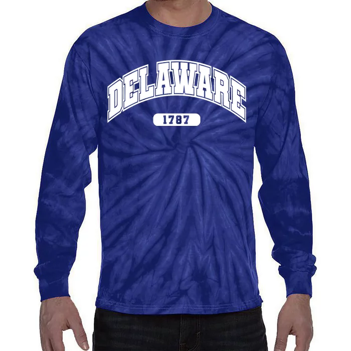 Delaware Collegiate Style 1787 Tie-Dye Long Sleeve Shirt